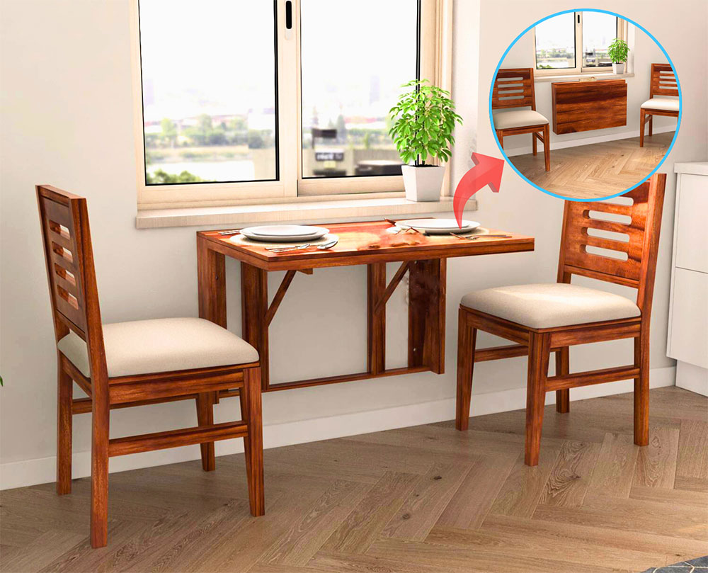 Bàn ăn gấp gọn gắn tường