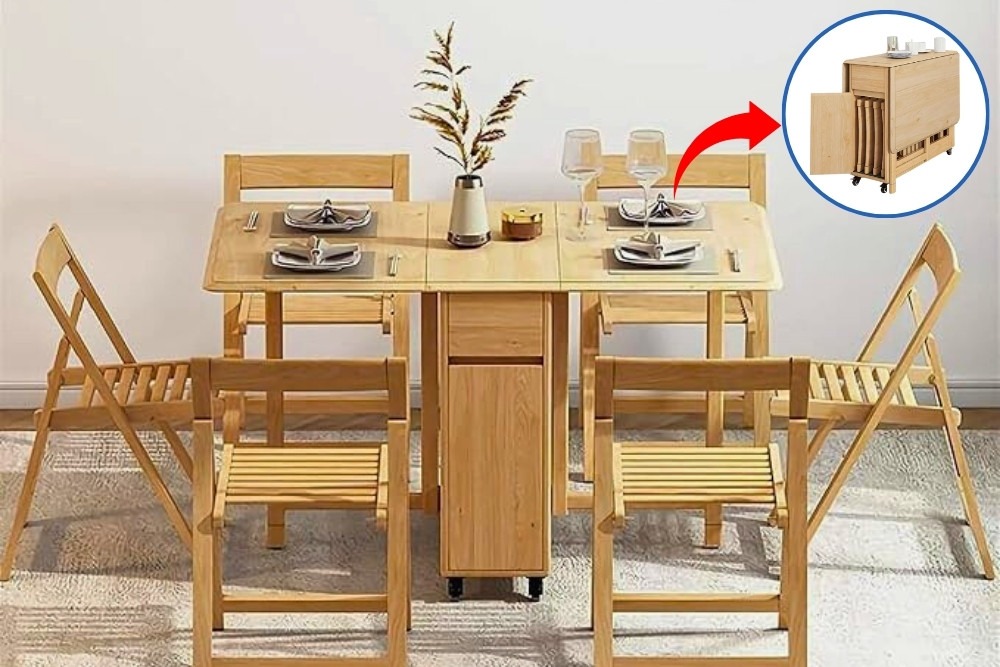 Bàn ăn thông minh gấp gọn