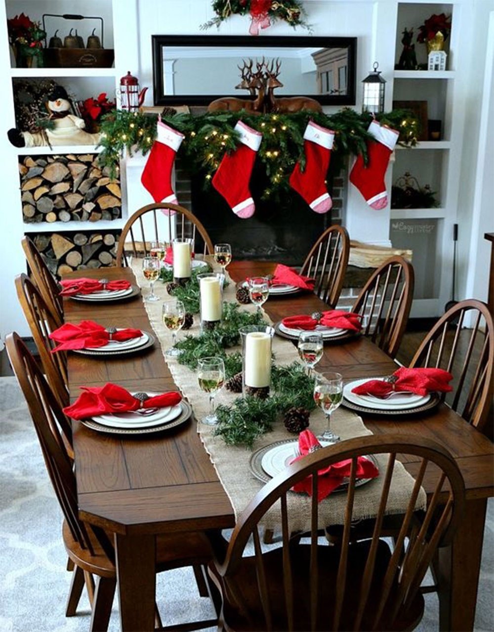 Trang trí bàn ăn lễ Noel