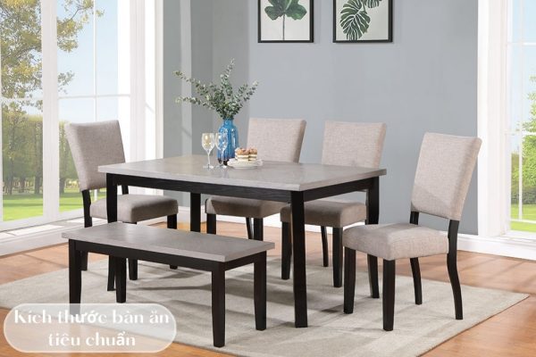Kích thước bộ bàn ăn tiêu chuẩn