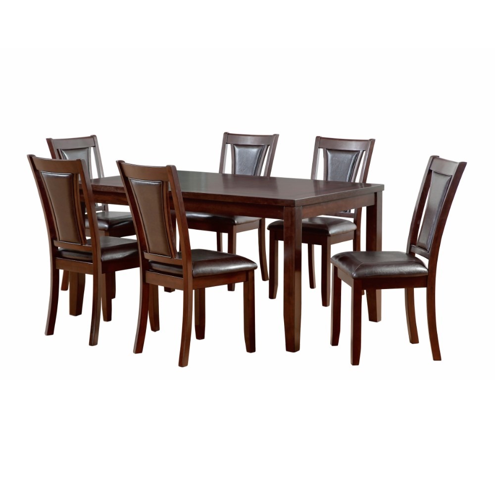 Bàn ăn chữ nhật mặt phủ veneer Calato 15100