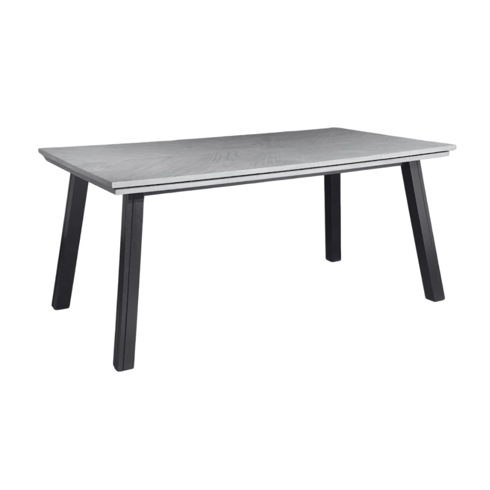 Bàn Ăn Chữ Nhật Mặt Phủ Veneer Gỗ Sồi Ghép Hoa 26200