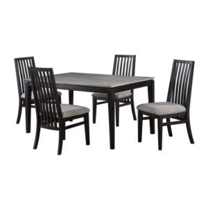 Bàn ăn chữ nhật mặt phủ veneer gỗ Sồi vân núi 27700