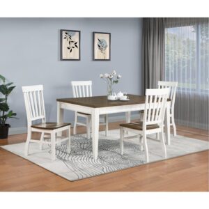 Bàn ăn chữ nhật mặt phủ veneer Tràm 27300
