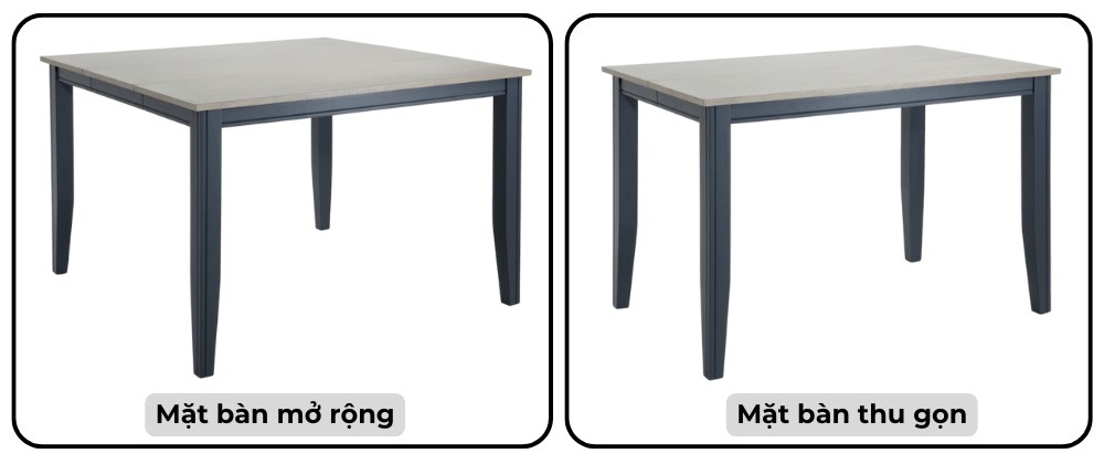 Bàn ăn gỗ 1m4 gấp gọn thông minh