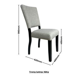 Bộ bàn ăn chữ nhật mặt phủ veneer gỗ sồi ghép hoa BBN06