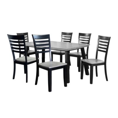 Bộ bàn ăn chữ nhật mặt phủ veneer gỗ sồi ghép hoa BBN08