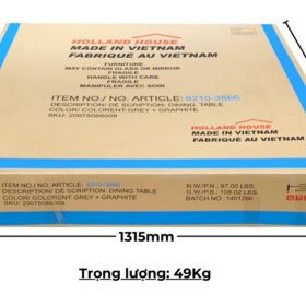 Bộ bàn ăn chữ nhật mở rộng mặt bàn thông minh 6 ghế BBN02