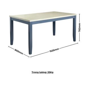 Bộ Bàn Ăn Chữ Nhật Veneer Calato BBN13