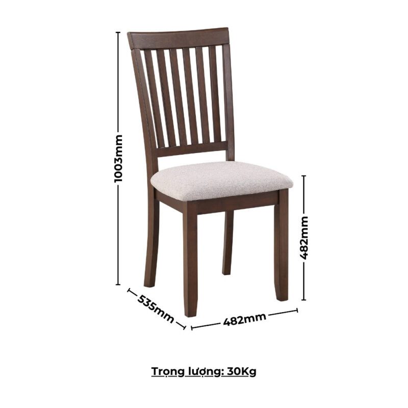 Bộ bàn ăn tròn 4 ghế đệm vải Poly BBT03