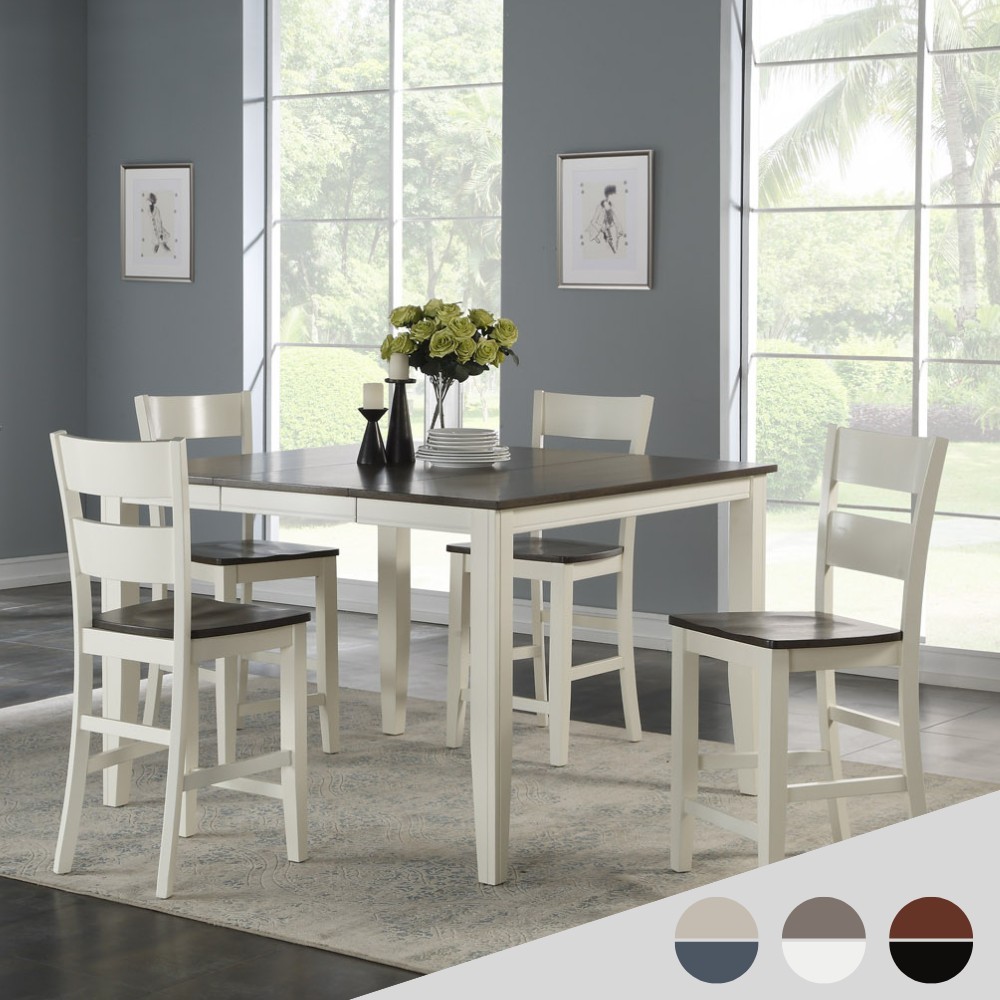 Bộ Bàn Ăn Vuông (Cao) Mở Rộng Mặt Bàn Thông Minh 4 Ghế BBV02