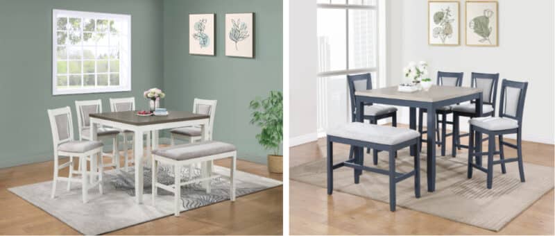 Ghế ăn Bench (Cao) gỗ Cao Su mặt nệm vải Poly 12434