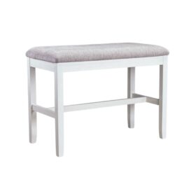 Ghế ăn Bench (Cao) gỗ Cao Su mặt nệm vải Poly 12434