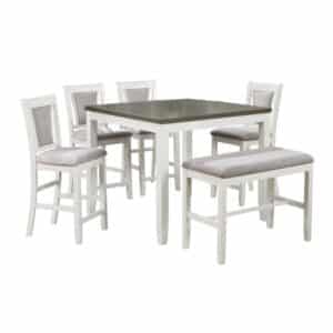 Ghế ăn Bench (Cao) gỗ Cao Su mặt nệm vải Poly 12434