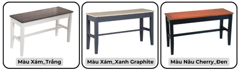 Ghế ăn Bench (Cao) gỗ Cao Su tích hợp hộc đựng đồ 11134