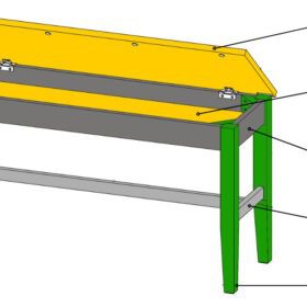 Ghế ăn Bench (Cao) gỗ Cao Su tích hợp hộc đựng đồ 11134