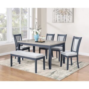 Ghế Ăn Bench Gỗ Cao Su Mặt Nệm Vải Poly 10520