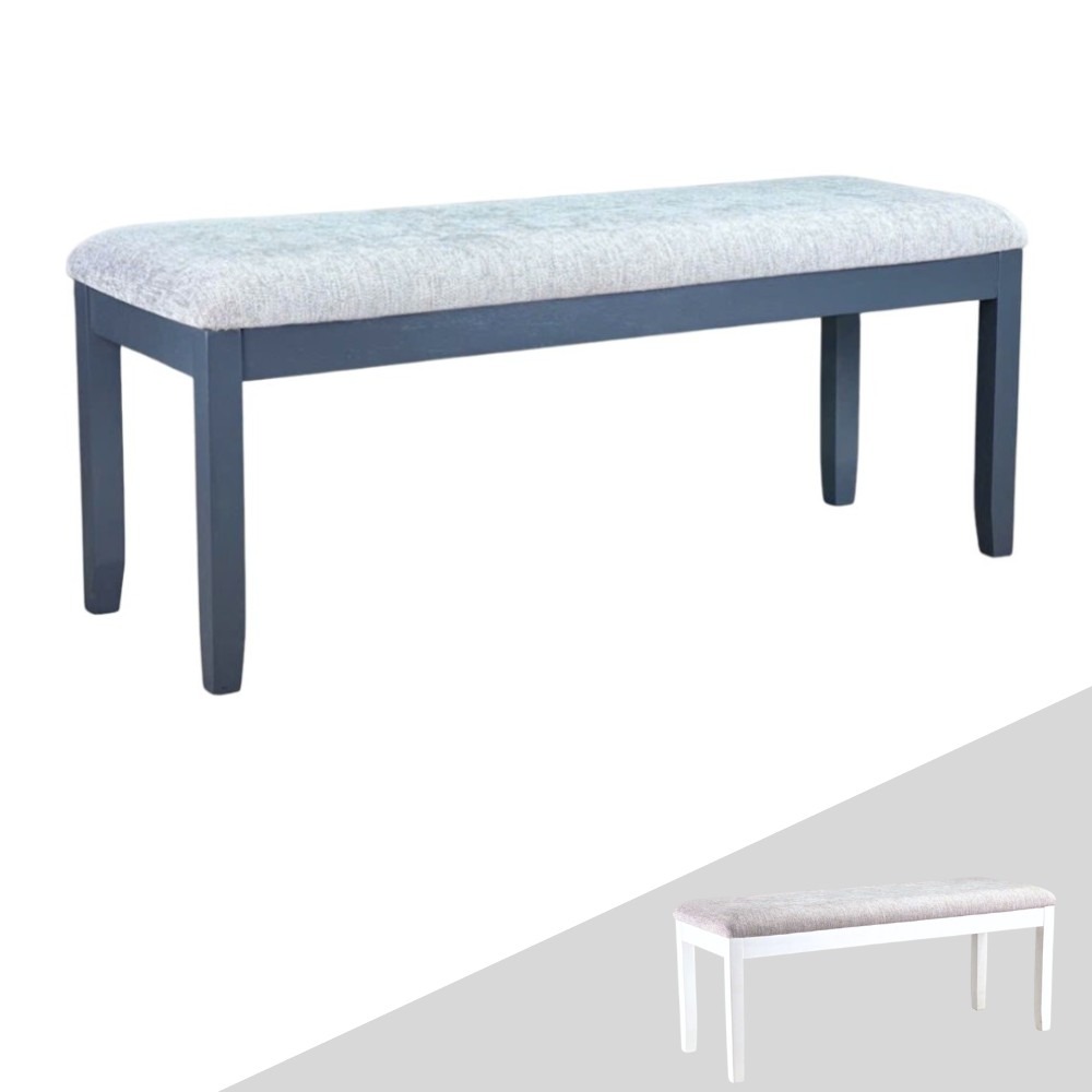 Ghế Ăn Bench Gỗ Cao Su Mặt Nệm Vải Poly 10520