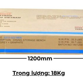 Ghế ăn Bench gỗ Cao Su tích hợp hộc đựng đồ 11138