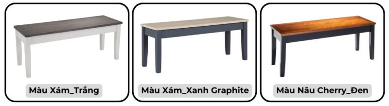 Ghế ăn Bench gỗ Cao Su tích hợp hộc đựng đồ 11138