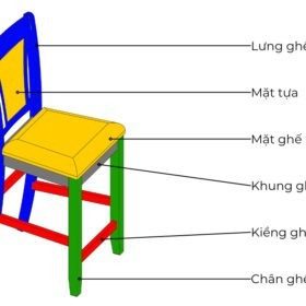 Ghế ăn (Cao) gỗ cao su mặt nệm vải Poly 16040