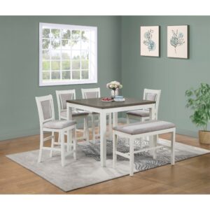 Ghế ăn (Cao) gỗ cao su mặt nệm vải Poly 16040