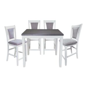 Ghế ăn (Cao) gỗ cao su mặt nệm vải Poly 16040