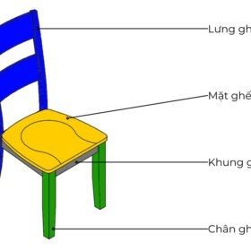 Ghế ăn có tựa gỗ Cao Su 13880