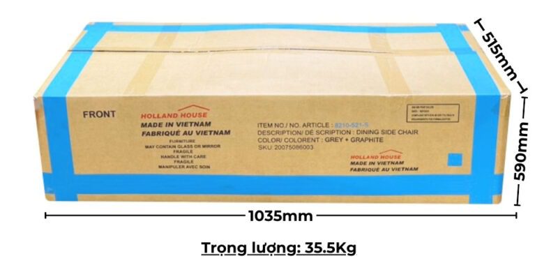 Ghế ăn gỗ cao su mặt ghế nệm vải Poly 20580
