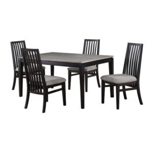 Ghế ăn có tựa gỗ Cao Su mặt nệm vải Poly 23281