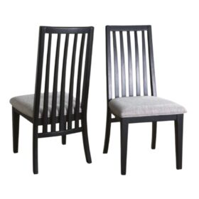 Ghế ăn có tựa gỗ Cao Su mặt nệm vải Poly 23281