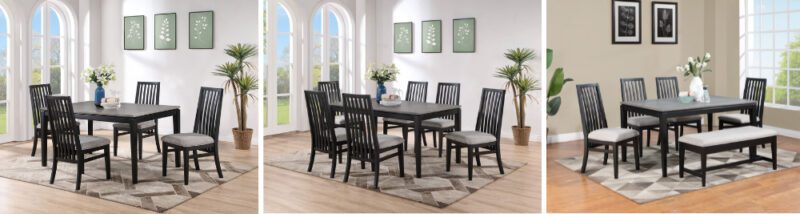 Ghế ăn có tựa gỗ Cao Su mặt nệm vải Poly 23281