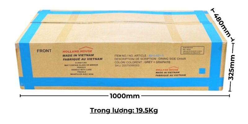Ghế ăn gỗ Cao Su mặt, tựa ghế nệm vải Poly 16080