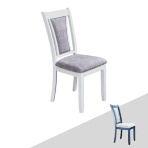 Ghế ăn gỗ Cao Su mặt, tựa ghế nệm vải Poly 16080