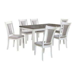 Ghế ăn gỗ Cao Su mặt, tựa ghế nệm vải Poly 16080