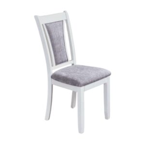 Ghế ăn gỗ Cao Su mặt, tựa ghế nệm vải Poly 16080