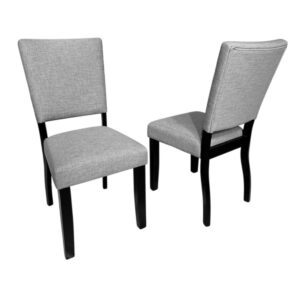 Ghế ăn gỗ Cao Su mặt, tựa ghế nệm vải Poly 22880