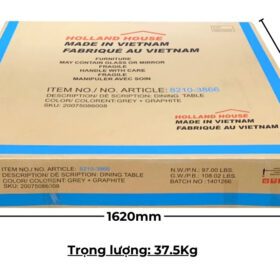 Bộ bàn ăn chữ nhật mặt phủ veneer Calato BBN16