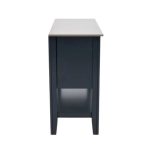 Tủ Gỗ Trưng Bày Phòng Ăn 10090-02 màu xám - xanh graphite