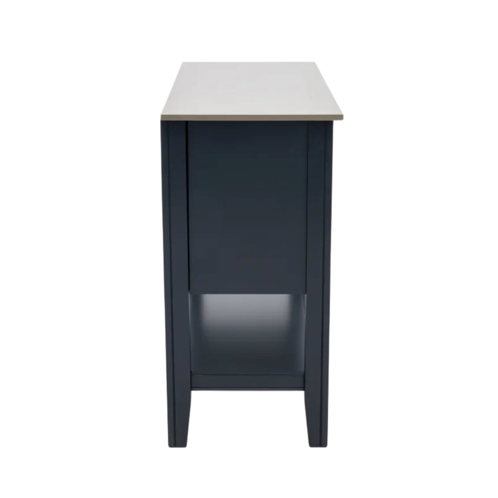 Tủ Gỗ Trưng Bày Phòng Ăn 10090-02 màu xám - xanh graphite