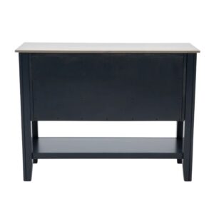 Tủ Gỗ Trưng Bày Phòng Ăn 10090-02 màu xám - xanh graphite