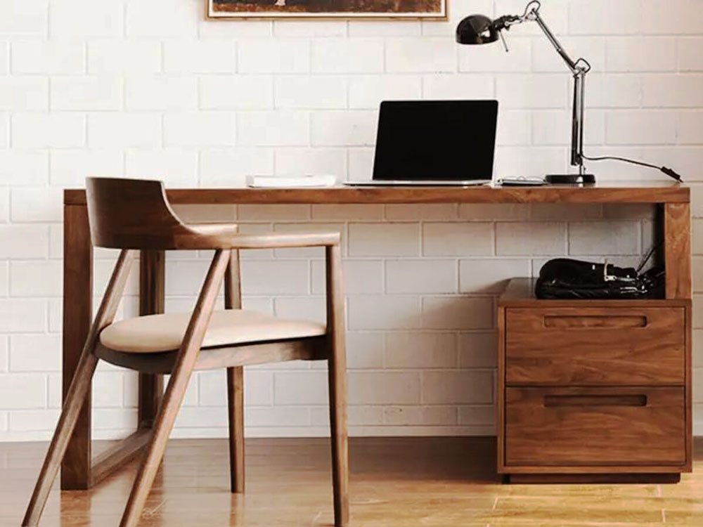 Bàn gỗ cao su đa năng có hộc tủ Bàn gỗ cao su đa năng có hộc tủ