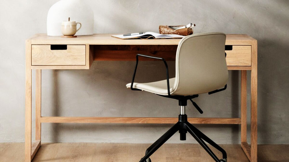 Bàn làm việc gỗ cao su Bàn làm việc gỗ cao su