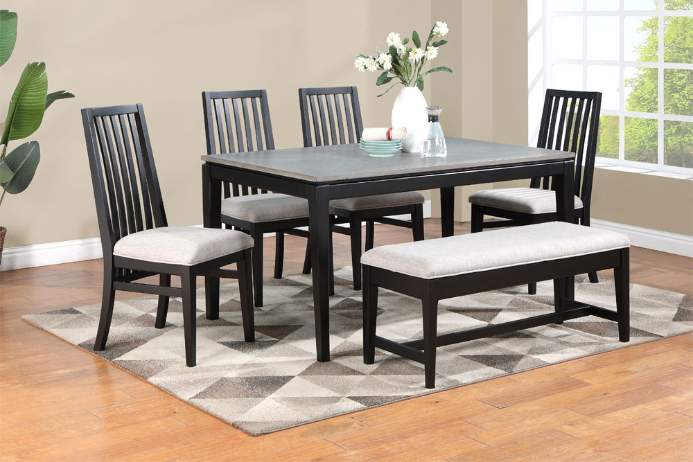 Bộ bàn ăn gỗ cao su Bộ bàn ăn gỗ cao su