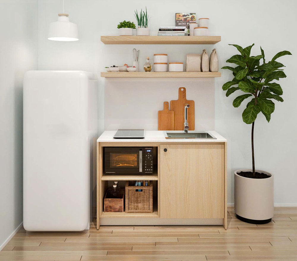 Tủ bếp di động kết hợp bồn rửa Tủ bếp di động kết hợp bồn rửa