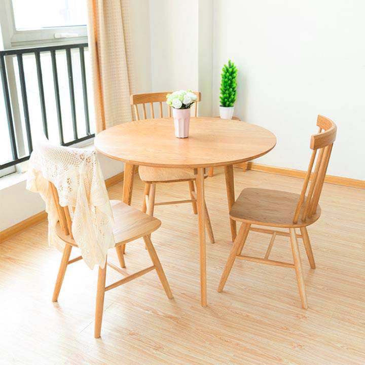 Bàn tròn gỗ công nghiệp