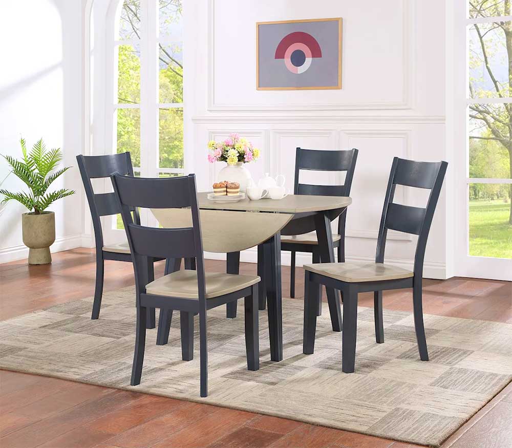 Bàn ăn tròn gấp gọn 2 bên