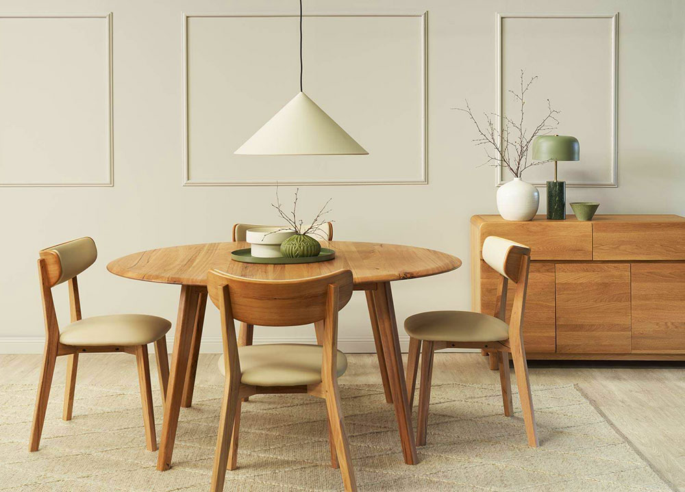 Không gian trở nên mềm mại hơn với bộ bàn tròn