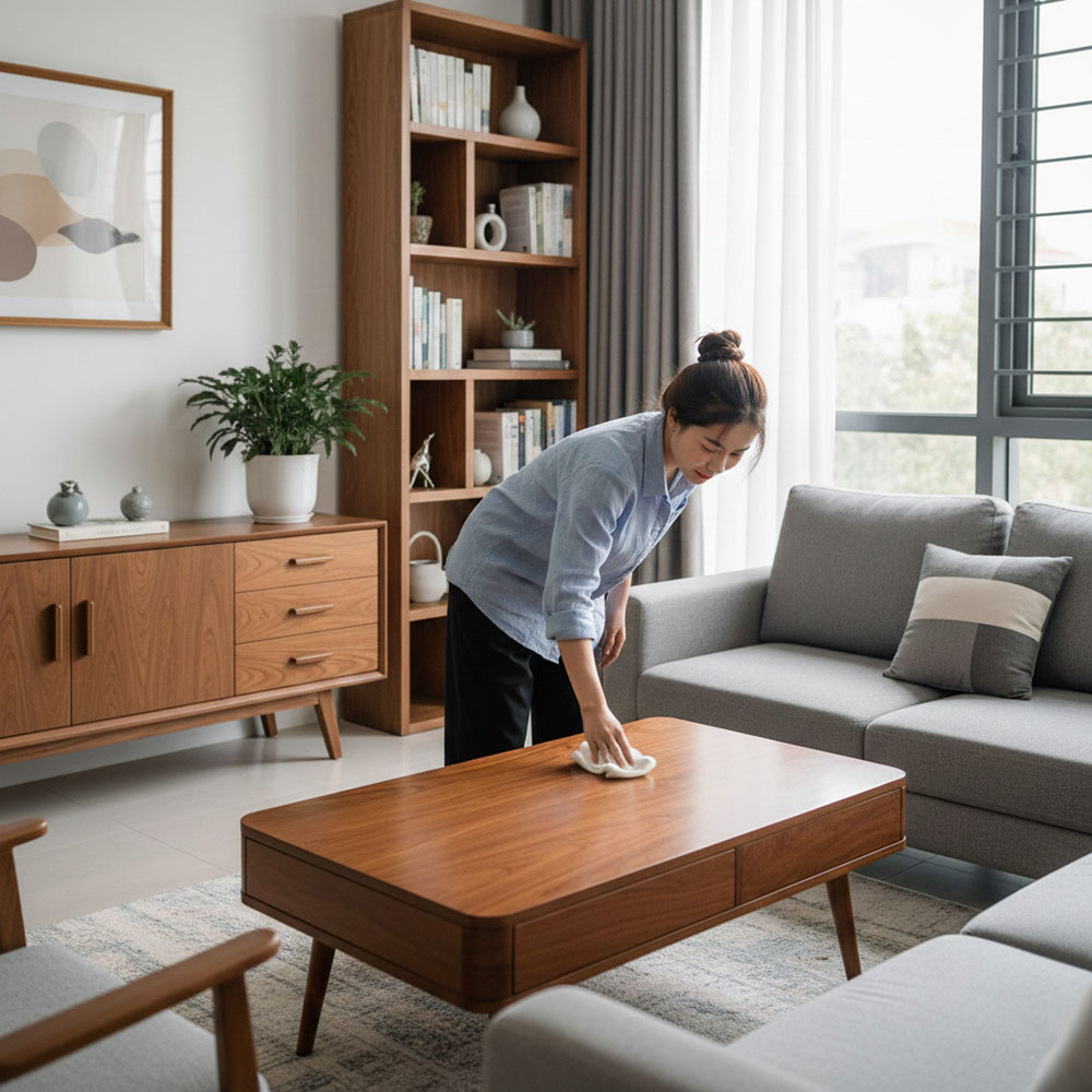 Vệ sinh bàn gỗ đúng cách Vệ sinh bàn gỗ đúng cách