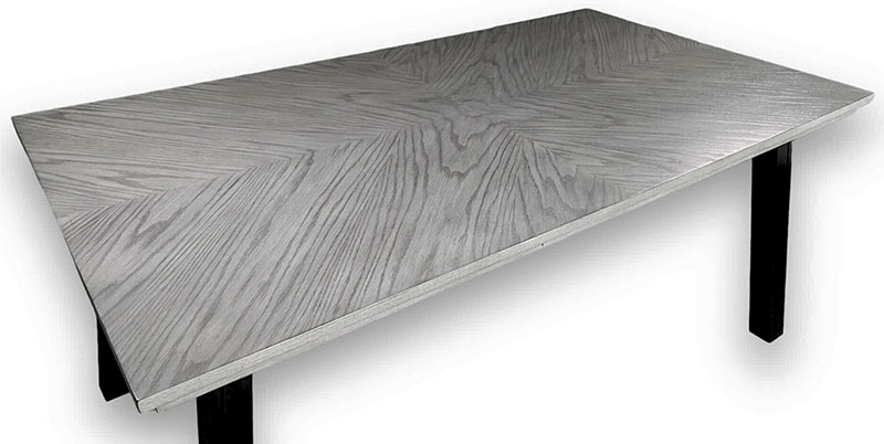 Mặt bàn chữ nhật gỗ công nghiệp Veneer ghép hoa Mặt bàn chữ nhật gỗ công nghiệp Veneer ghép hoa